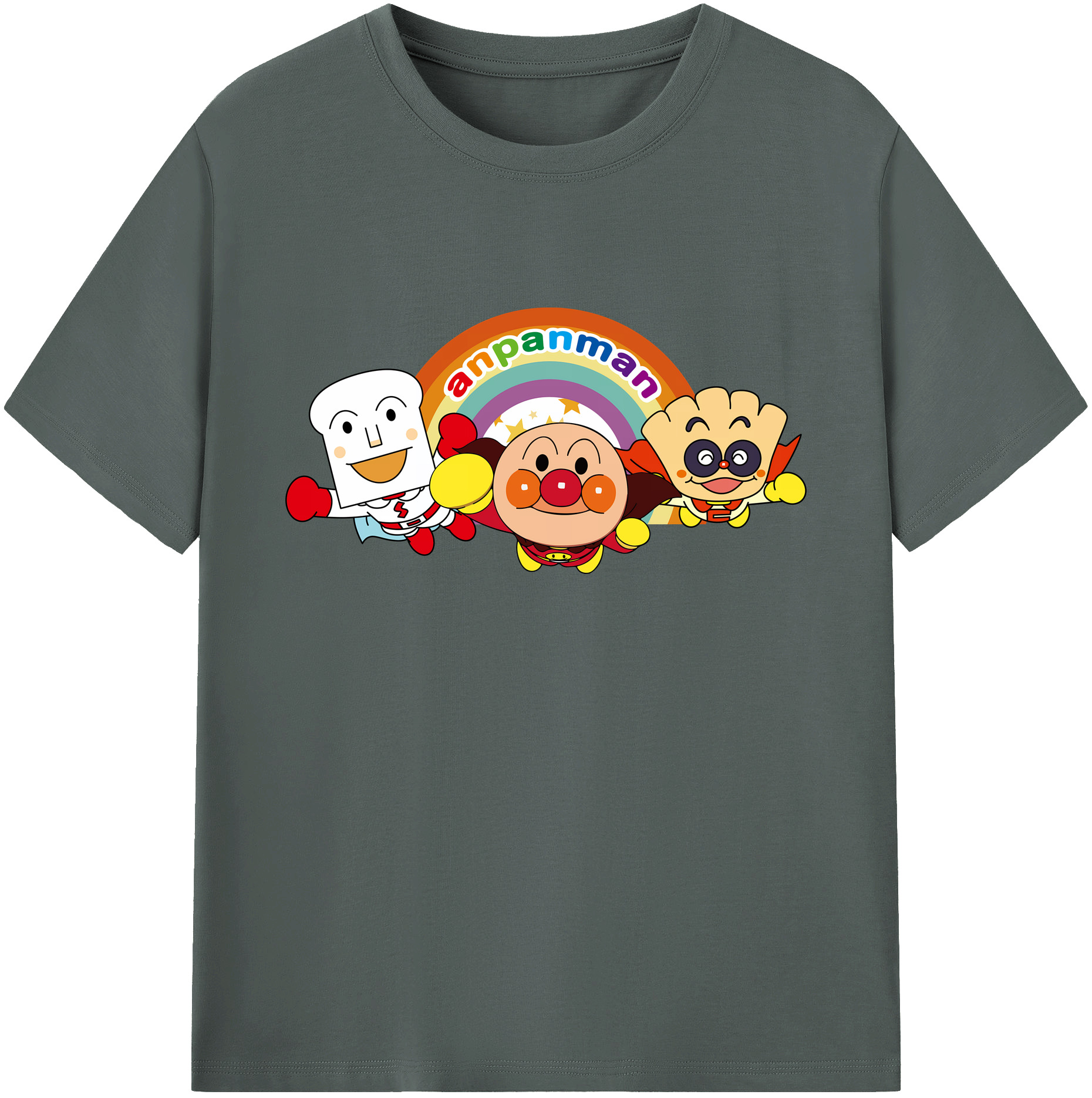 （画像用） アンパンマン Anpanman 綿100％ メンズ半袖Tシャツ｜肌触りやわらか＆通気性